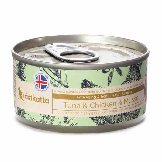 Astkatta 白鰹吞拿雞肉貽貝抗增強活力主食配方 80g