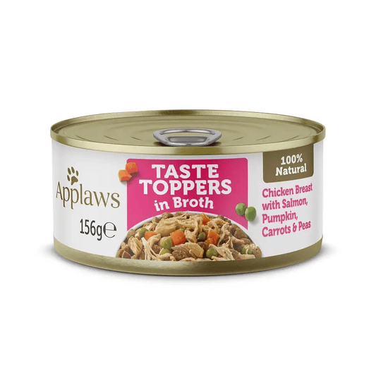 Applaws 雞肉,三文魚,蔬菜狗罐頭156g