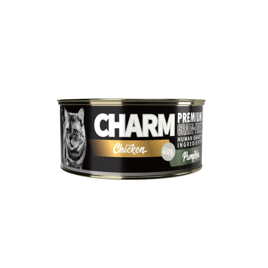 CHARM 濃湯雞肉佐南瓜貓罐頭 80g