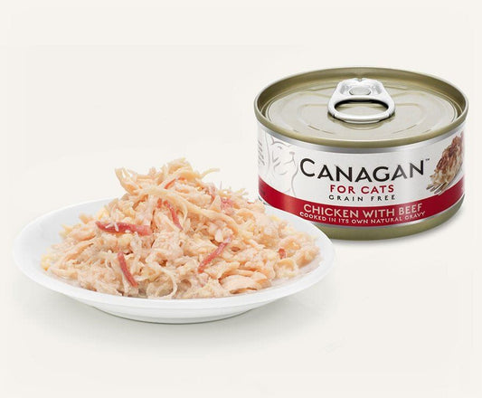 Canagan - 雞肉伴牛肉貓罐頭75g