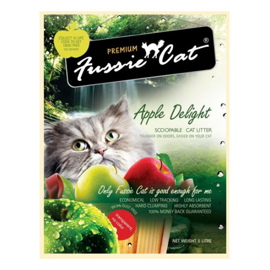 Fussie Cat 蘋果味礦物砂 5L