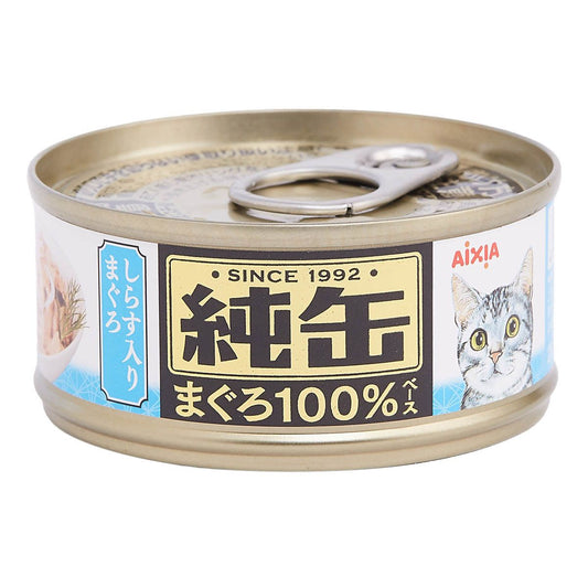 純缶貓罐頭-吞拿魚+白飯魚 (65g) JMY-24