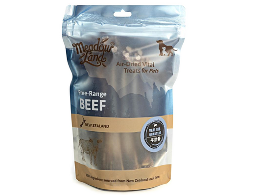 Meadowland 風乾狗零食新西蘭草飼牛肋骨 (150g)
