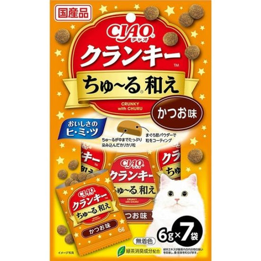 CIAO燒鰹魚脆貓餅> 鰹魚味 6g x 7