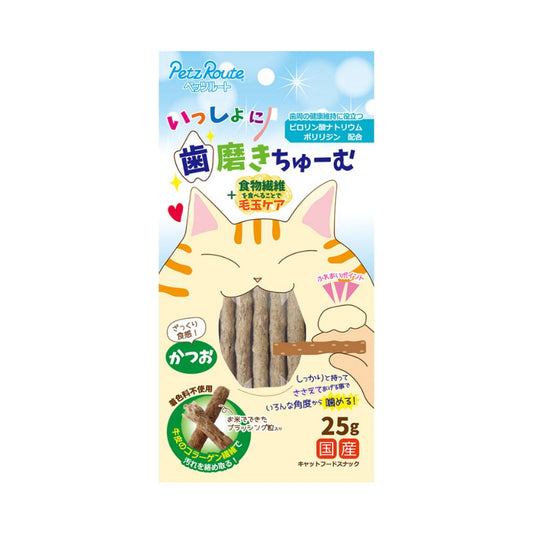 Petz Route 鰹魚味潔牙棒(貓) 25g