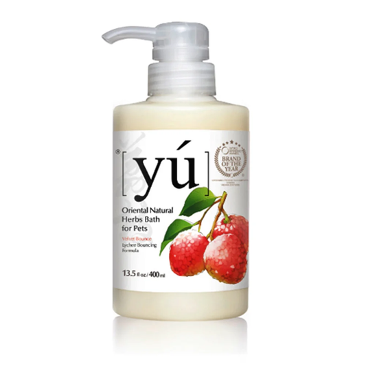 YU - 東方森草。荔枝彈力配方寵物沐浴露 400ml