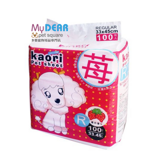 KAORI 草莓味厚型尿墊 (R) 100片