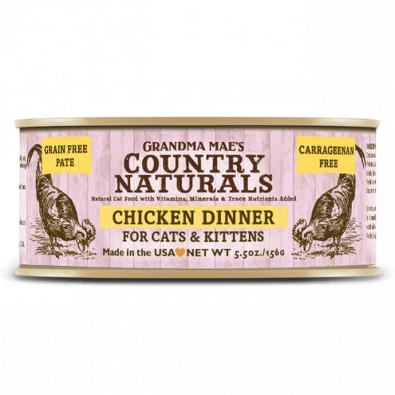 Country Naturals 無穀物雞肉醬煮配方貓罐頭 5.5oz (156g)