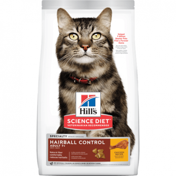 Hills希爾思 7+高齡貓去毛球配方 Adult Cat 7+ Hairball Control 3.5lb / 7LB